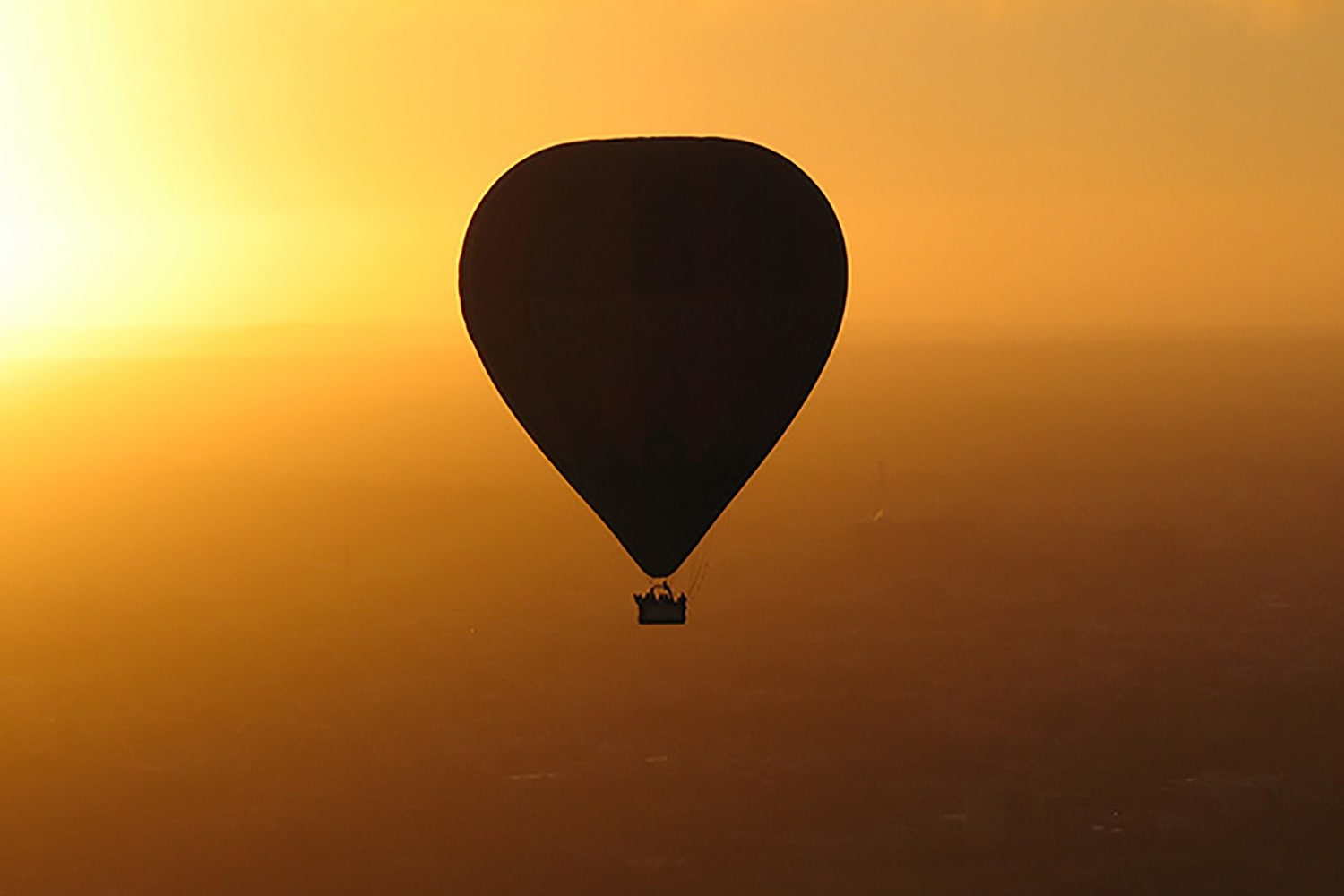 description of a hot air balloon flight