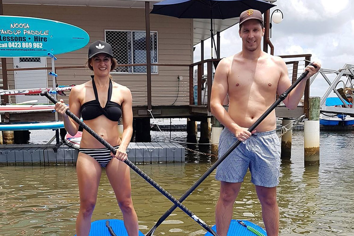 Group Stand Up Paddle Board Lesson, 90 Minutes Noosa River Adrenaline