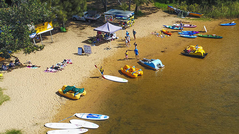 Giant Stand Up Paddle Board Hire, 90 Minutes - Avoca Beach - For up to 8