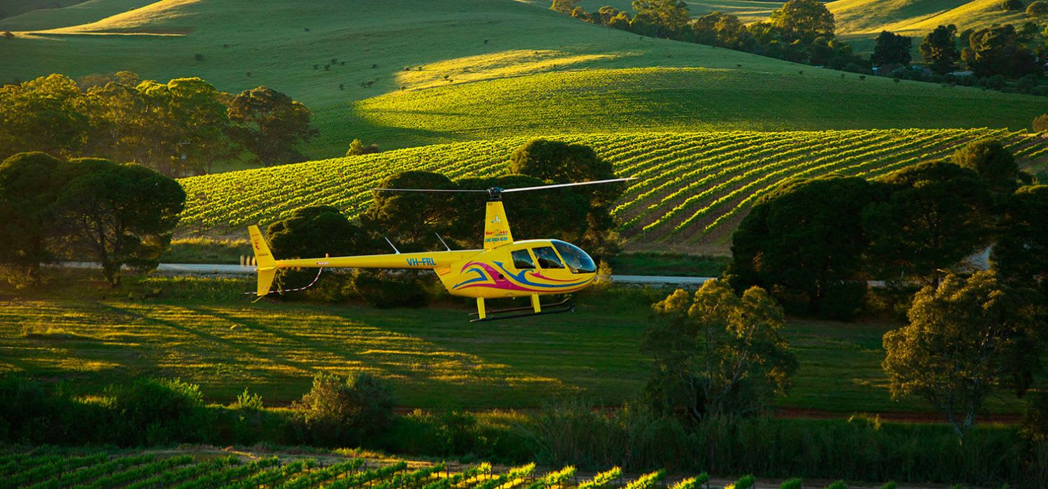 Private Scenic Helicopter Flight, 15 Minutes - Barossa Valley - For 3