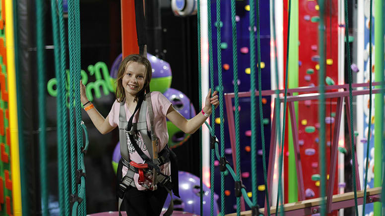 Indoor Climbing, SkyTrail High Ropes, Zip Line & GameWall - Berwick, Melbourne