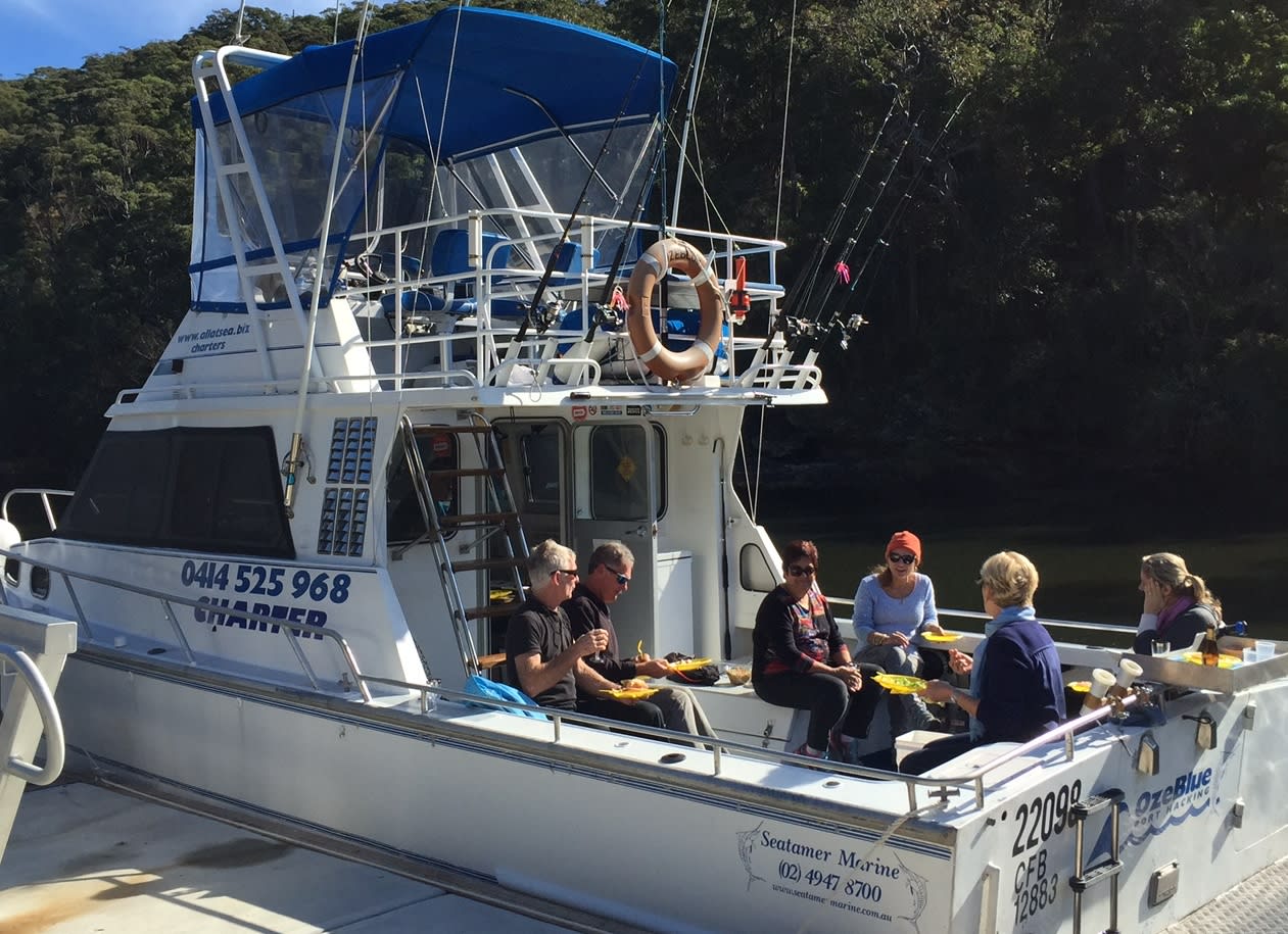 Private River Cruise For 12, Optional Fishing Port Hacking, Sydney Adrenaline