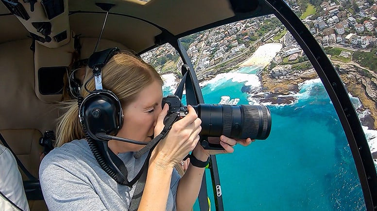 Doors-Off Helicopter Aerial Photography Flight with Camera Hire For Up To 3 - Sydney