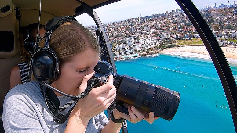 Doors-Off Helicopter Aerial Photography Flight with Camera Hire For Up To 3 - Sydney