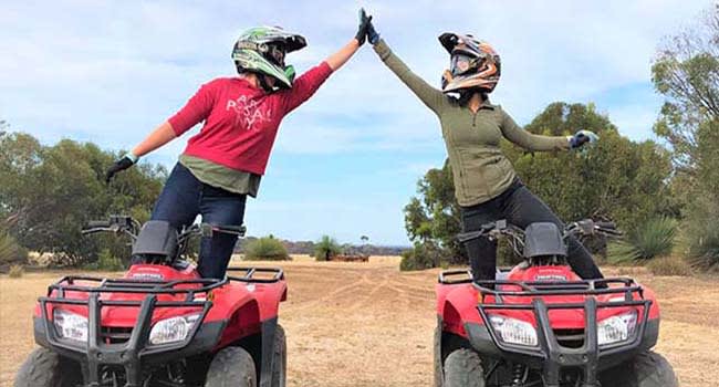 Quad biking