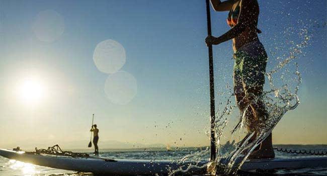 Stand up paddleboarding Stand up paddleboarding