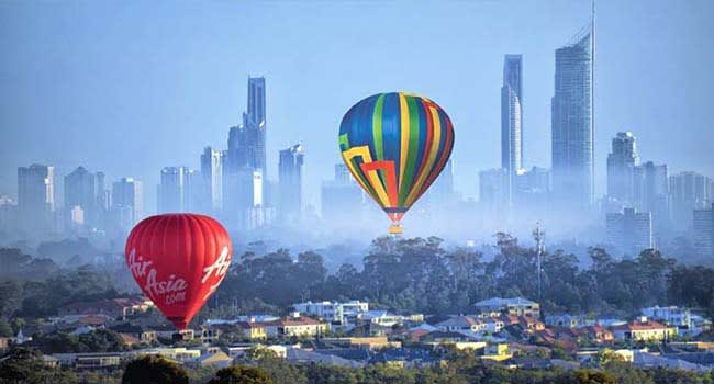 Hot air balloon ride