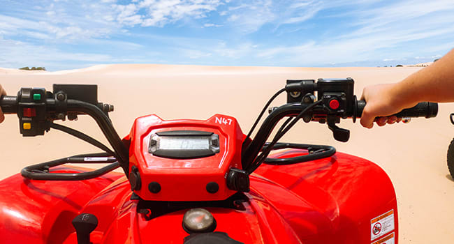 Quad biking