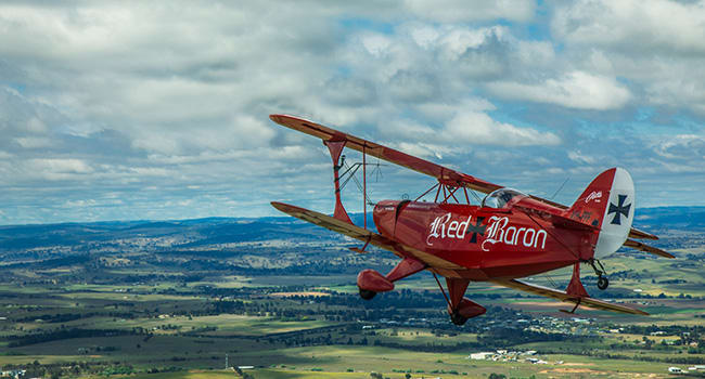 Flying lesson with aerobatics Sydney