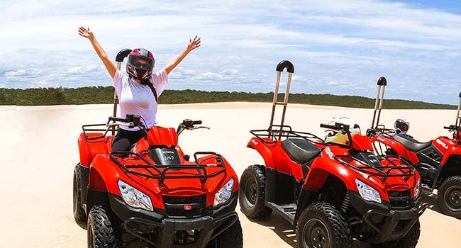 Quad biking tour in Port Stephens