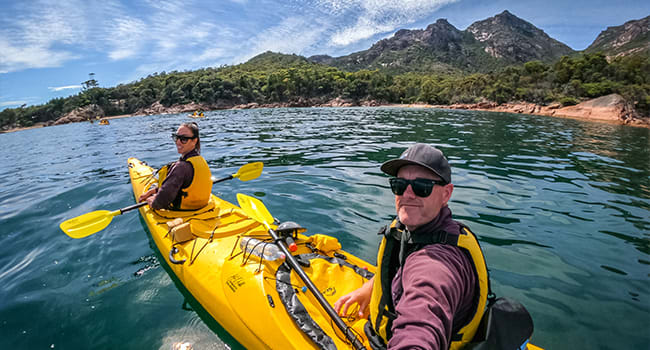 Guided Kayak in Freycinet National Park