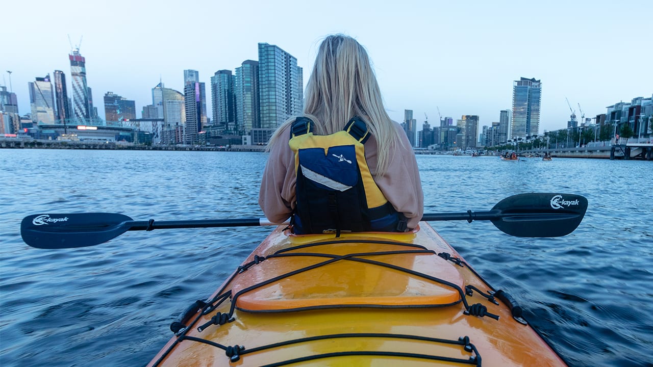 The Adventure Series: moonlight kayaking in Melbourne