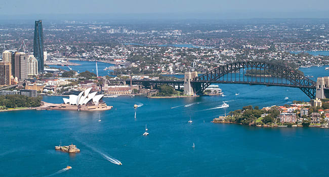 Seaplane tour over Sydney