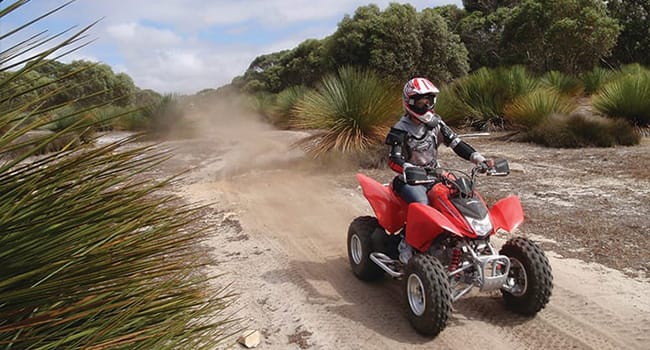 Quad biking