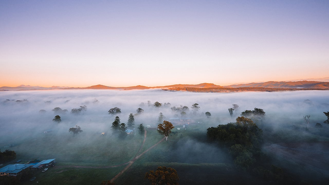 The Adventure Series: hot air balloon over the hinterland