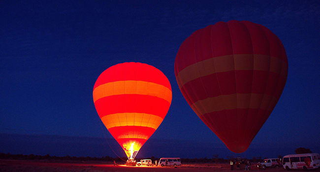 Hot air balloon rides