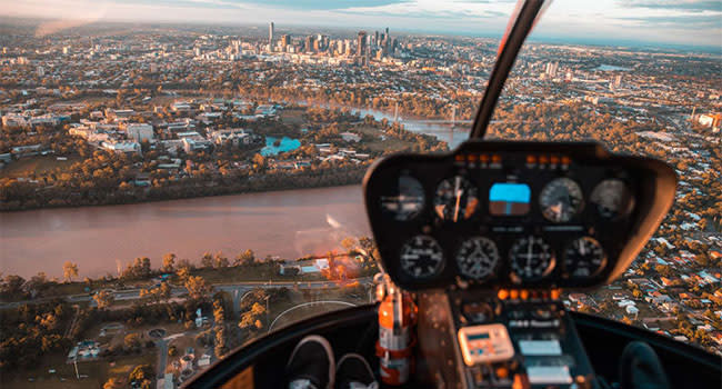 Helicopter ride, Brisbane CBD