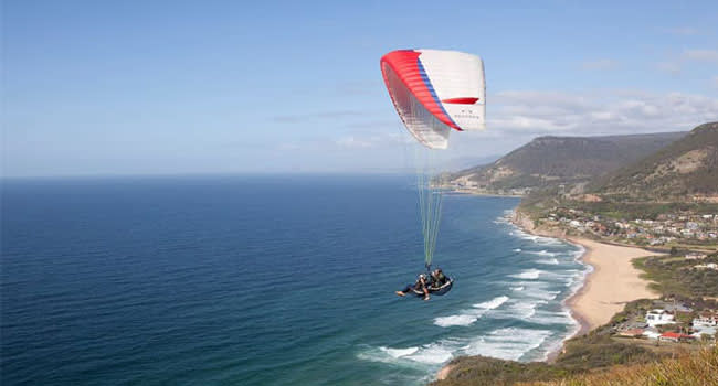 Tandem paragliding, Sydney