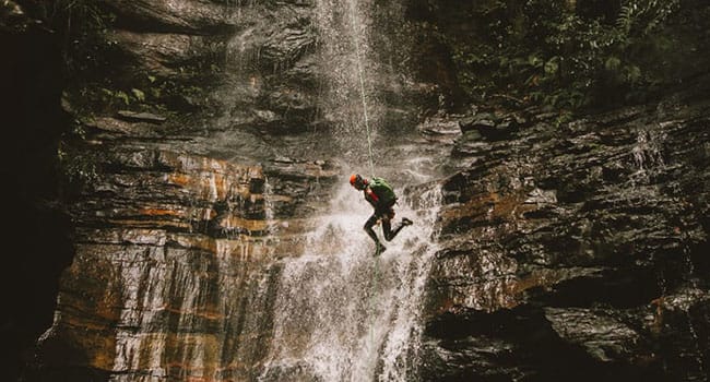 Canyoning adventure, the Blue Mountains