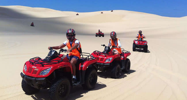 Quad biking sand dunes adventure, Port Stephens