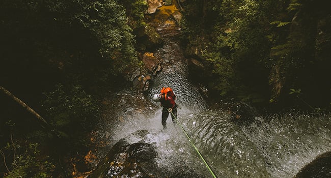 Canyoning, the Blue Mountains