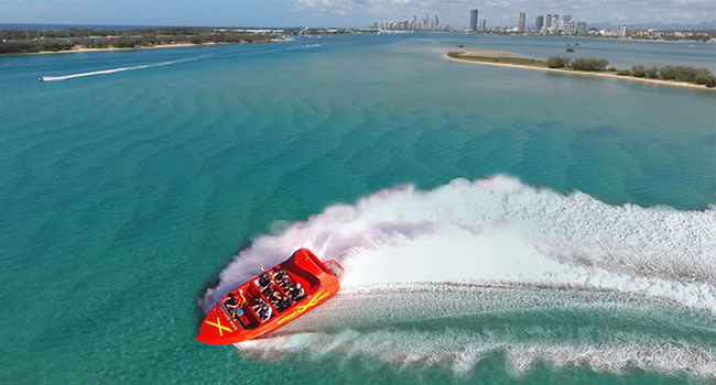 Jet boat ride, the Gold Coast Jet boat ride, the Gold Coast