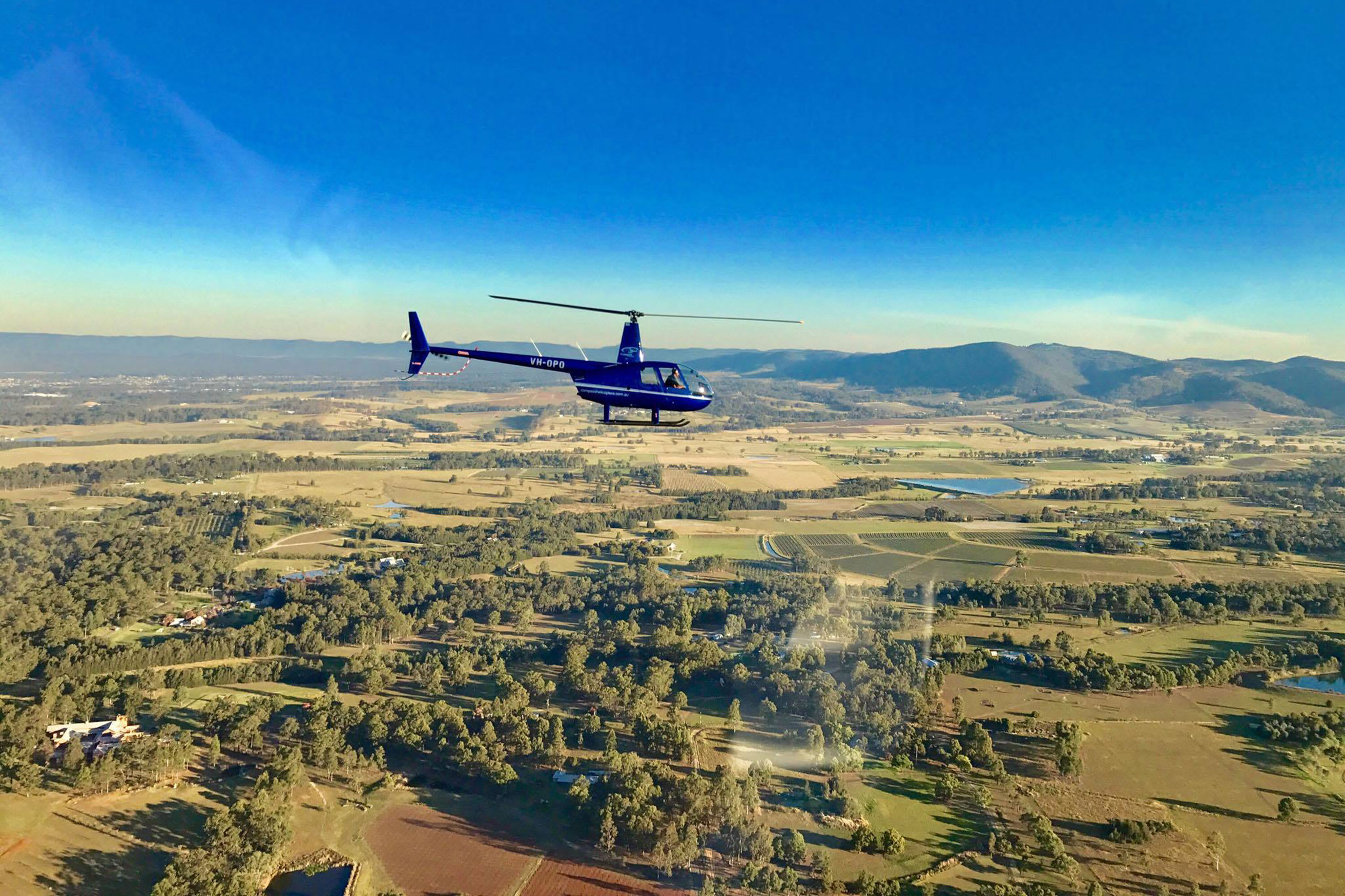 Scenic Helicopter Flight & Lunch Hunter Valley For 2 Adrenaline