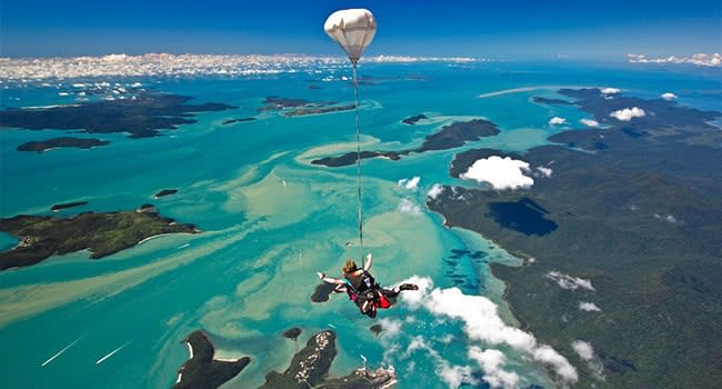 Skydive over Airlie Beach, the Whitsundays