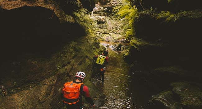 Canyoning adventure, the Blue Mountains