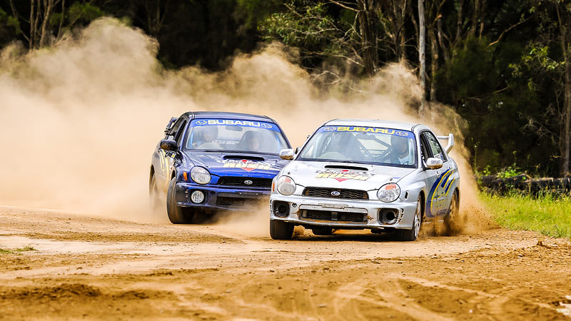 Rally driving 6 laps