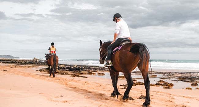 Horse ride along St Andrew’s Beach