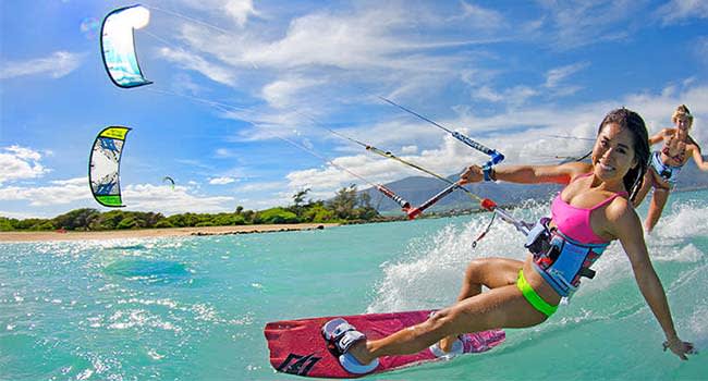 Kite boarding