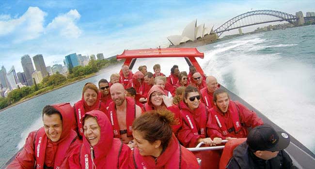 Jet boat ride, Sydney