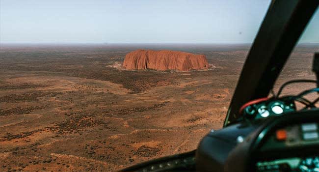 Helicopter scenic flight, Uluru