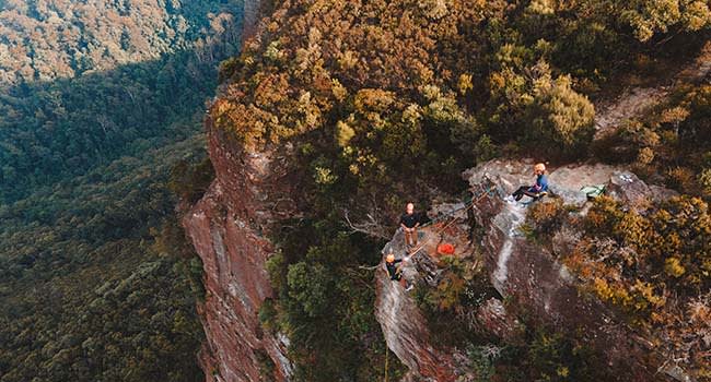 Abseiling, Blue Mountains