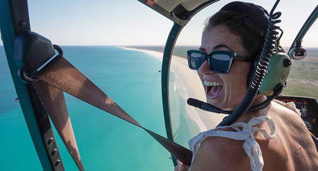 Helicopter scenic flight, Broome