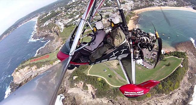 Microlight Aircraft Flight, Central Coast