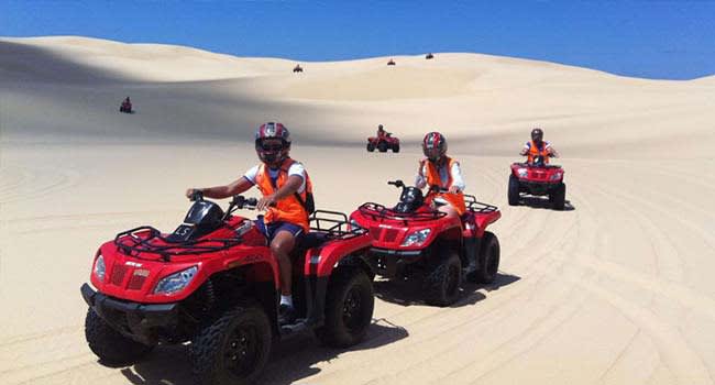 Quad biking