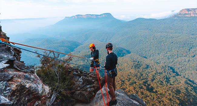 Swap arm day for abseiling