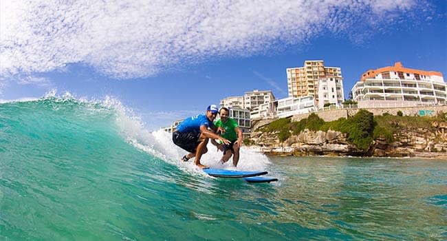 Surfing lessons