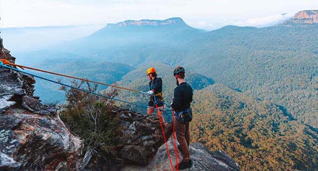 Abseiling, Blue Mountains