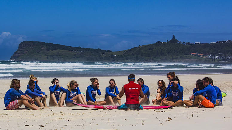 Surfing Lesson, Half Day - Byron Bay