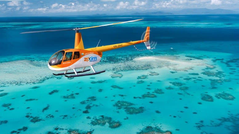 Great Barrier Reef Private Helicopter Flight with Bubbles, 1 Hour - Cairns