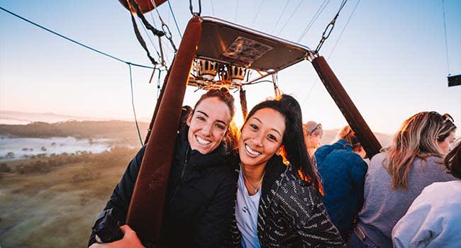Hot air balloon flight Hot air balloon flight