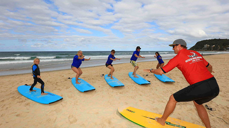 Group Surfing Lesson, 2 Hours - Gold Coast - 100% Stand Up Guarantee with Free Photo Package