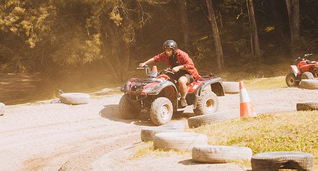 Quad biking