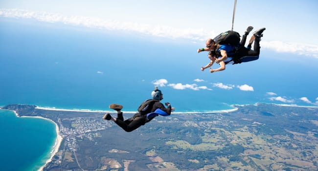 Skydiving in Byron Bay