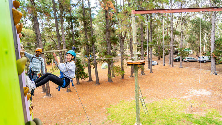 Rock Climbing and Ropes Course Experience, 70 Minutes - Adelaide