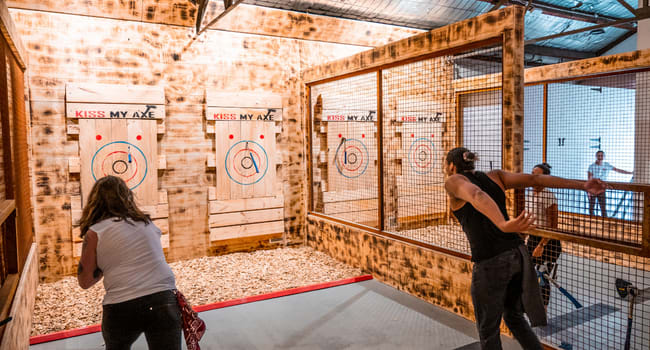 Try your hand at Axe Throwing