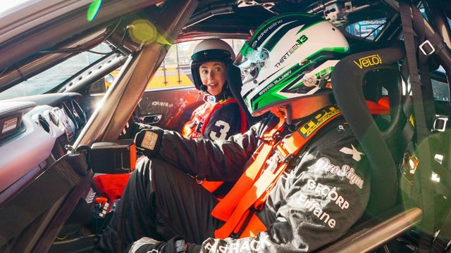 V8 race car driving V8 race car driving